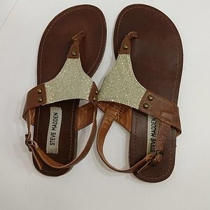 Steve Madden Pami Leather Thong Sandals